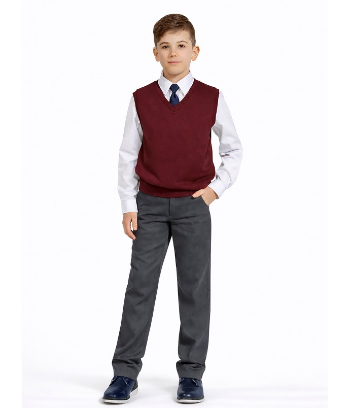 Γιλέκο φούτερ χ.χ. μπορντό Παρέλασης