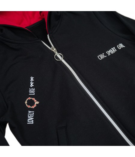 Ζακέτα με κουκούλα βελουτέ Smart ΚΚ