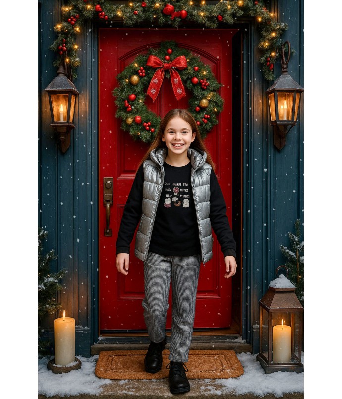 Σετ Γιλέκο με παντελόνι και μπλούζα Xmas Look