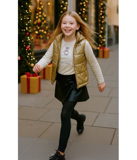 Σετ Γιλέκο με μπλούζα και ζιπ κιλότ Xmas Look