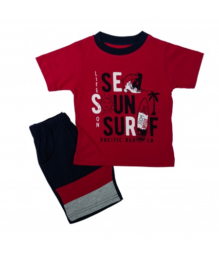 Παιδικό σετ μπλούζα κοντό μανίκι με σορτς  Joom ΤΒ