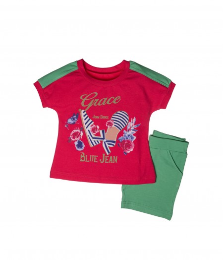 Σετ μπλούζα κ.μ. με σορτς  Joom